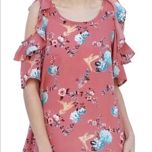 My Story Cold Shoulder Boutique Blouse